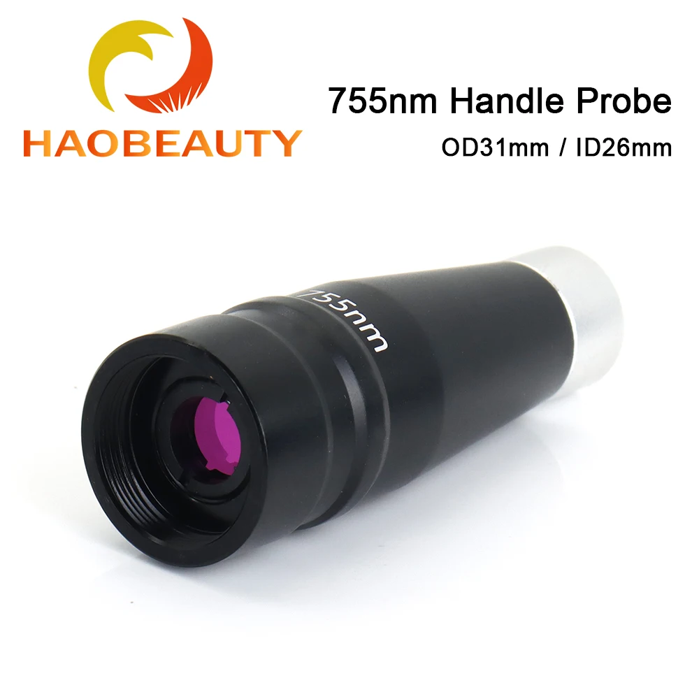 HaoBeauty 755nm Optic Lens Head Picosecond Handle Probe Freckle Removal Yellowing and Cleansing OD 31mm ID 26mm