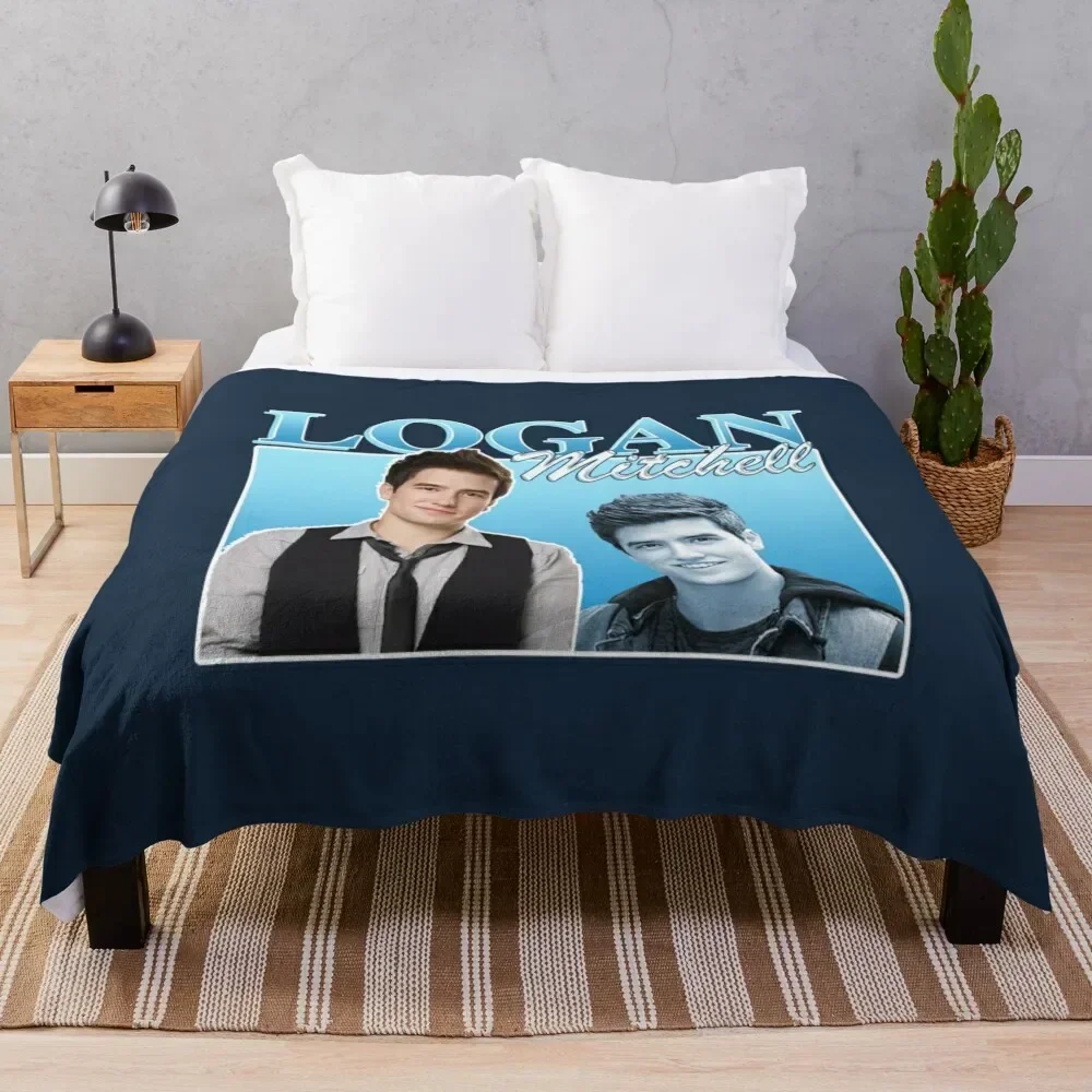 Logan Mitchell Throw Blanket Bed covers Hairy Blankets