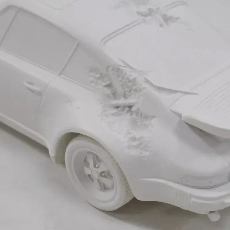 سيارة رياضية الشكل غرفة المعيشة جونغ الديكور الإبداعية الراتنج Eroded تمثال تمثال إكسسوارات ديكور منزلي زخرفة المنزل #6