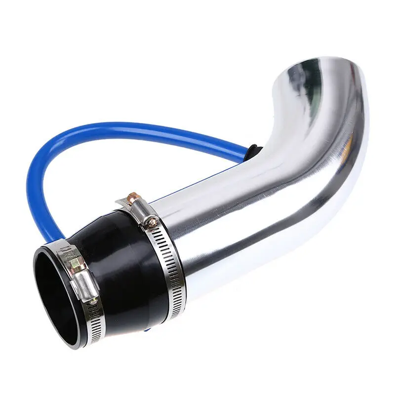 Universal 76mm Car Racing Cold Air Intake System Turbo Induction Pipe Tube Kit Aluminum With Cone Air Filter Inlet Accessories