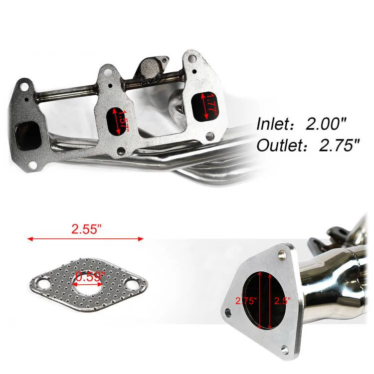 Exhaust Header Manifold For Mazda RX8 1.3L 2003-2010