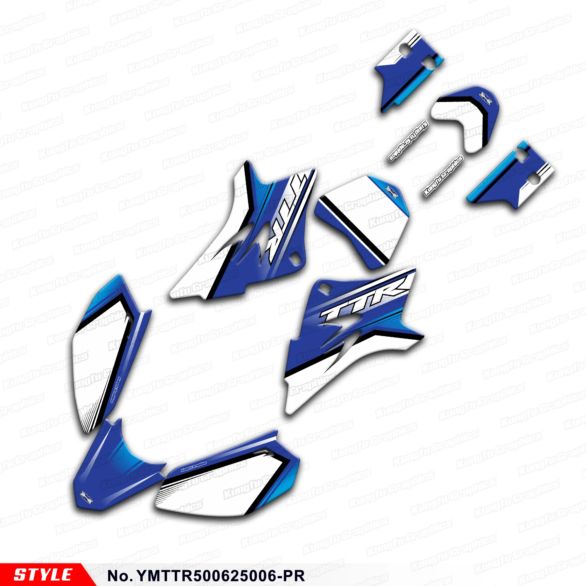 

Индивидуальные наклейки JY RACING, полные ламинированные наклейки для Yamaha TT-R50E TTR 50 TT-R50 2006-2026, щит, YMTTR500625006-PR