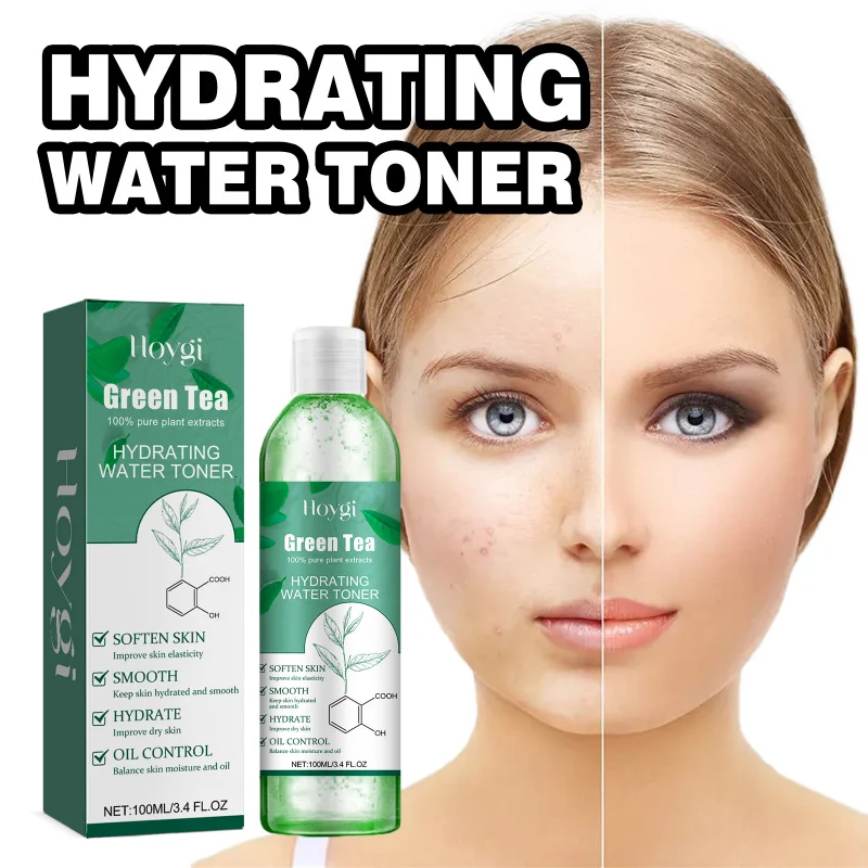 

Green Tea Hydrating Toner, Softens & Radiates Skin, Cleanses Acne Marks, Clear Hydration, Non-Greasy Toner With Silky Glow