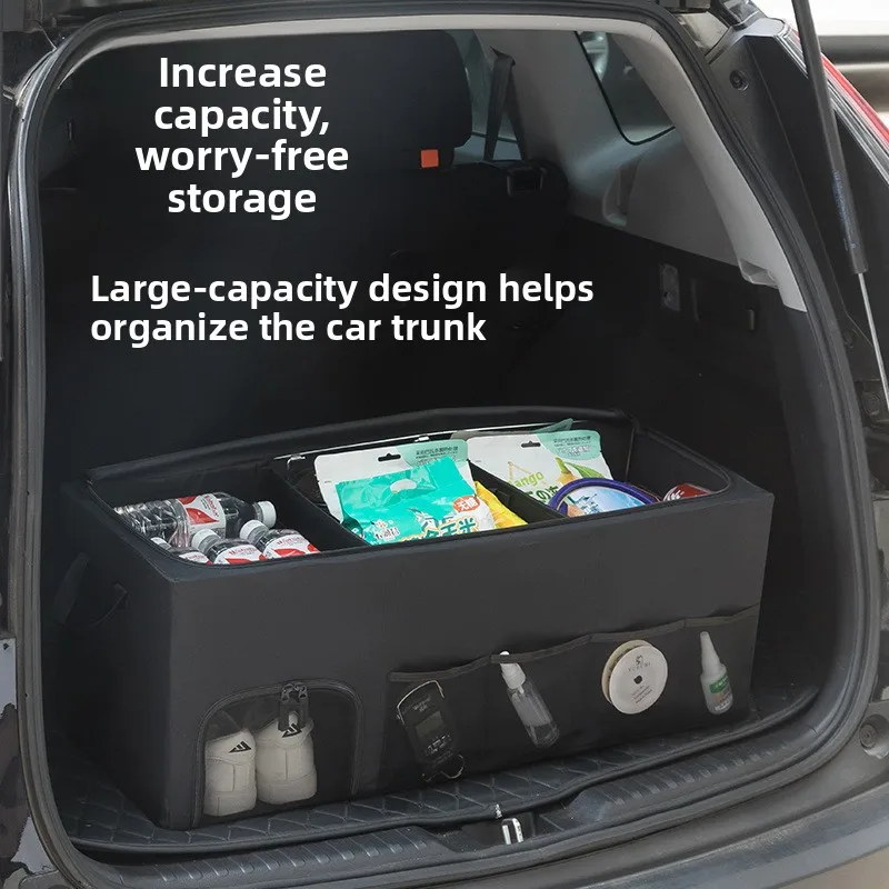 Caixa de armazenamento de porta-malas de carro - Caixa de armazenamento multifuncional dobrável para veículo - Veículo montado em carro
