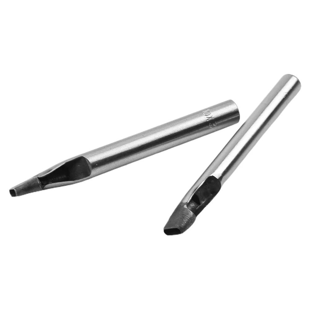 5 teile/satz Hohl Schläge Hand Werkzeuge DIY Werkzeug Locher Hohl Punch Leder Oval Form 6-10mm Gürtel armband Hause