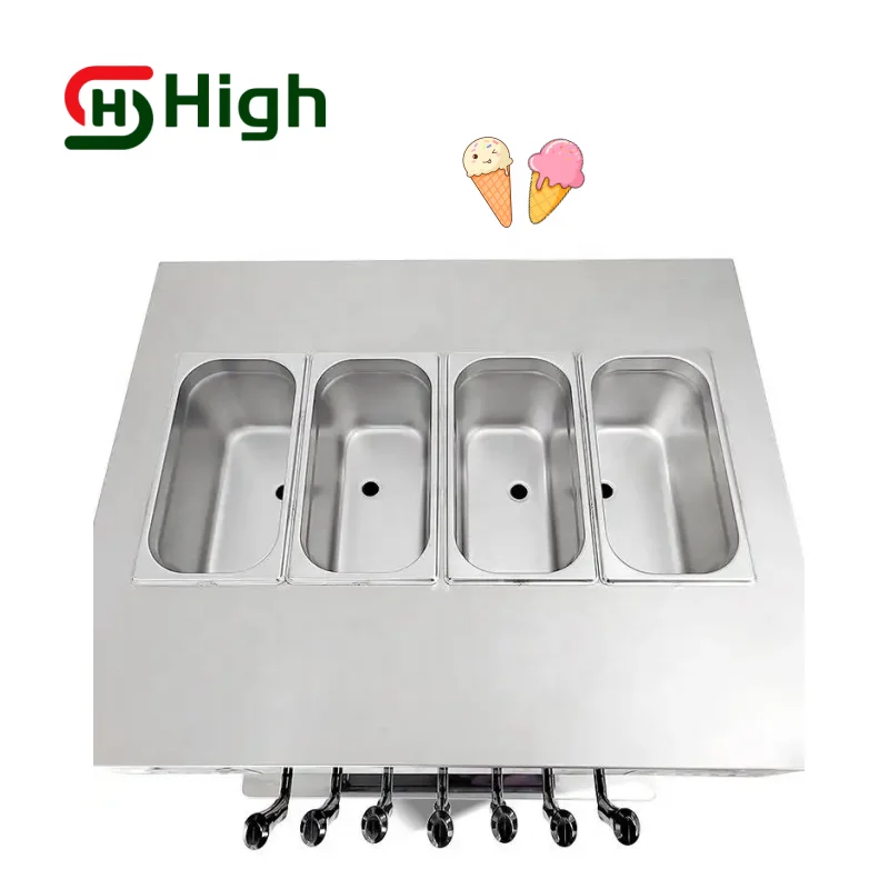 Professional Commercial Automatic Ice Cream Machine Maker 5 Flavor Soft Serve Ice Cream Machine