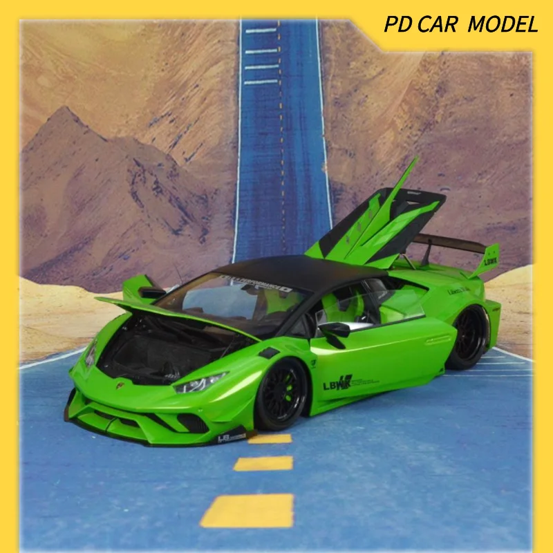 AUTOART Collectible 1:18 Scale Model for LB SILHOUETTE WORKS LIBERTY WALK LAMBORGHINI HURACAN GT PEARL GREEN