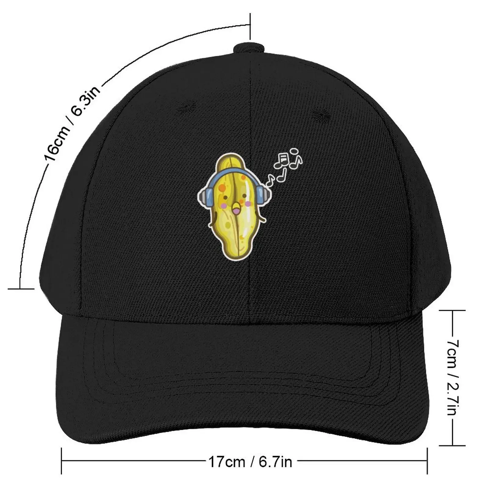 Cute Algae Diatoms Achnanthes/ Plankton cartoon character/ Lovely microalgae/ Gift for Diatomist Baseball Cap