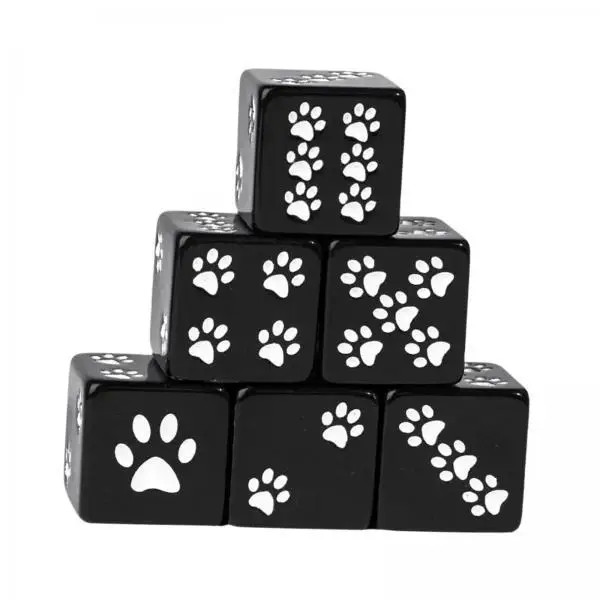 

16mm Resin Board Game Dices Set Six Sided Dice Accessories Role Playing D6 Dice for Table Top Games Party Gatherings