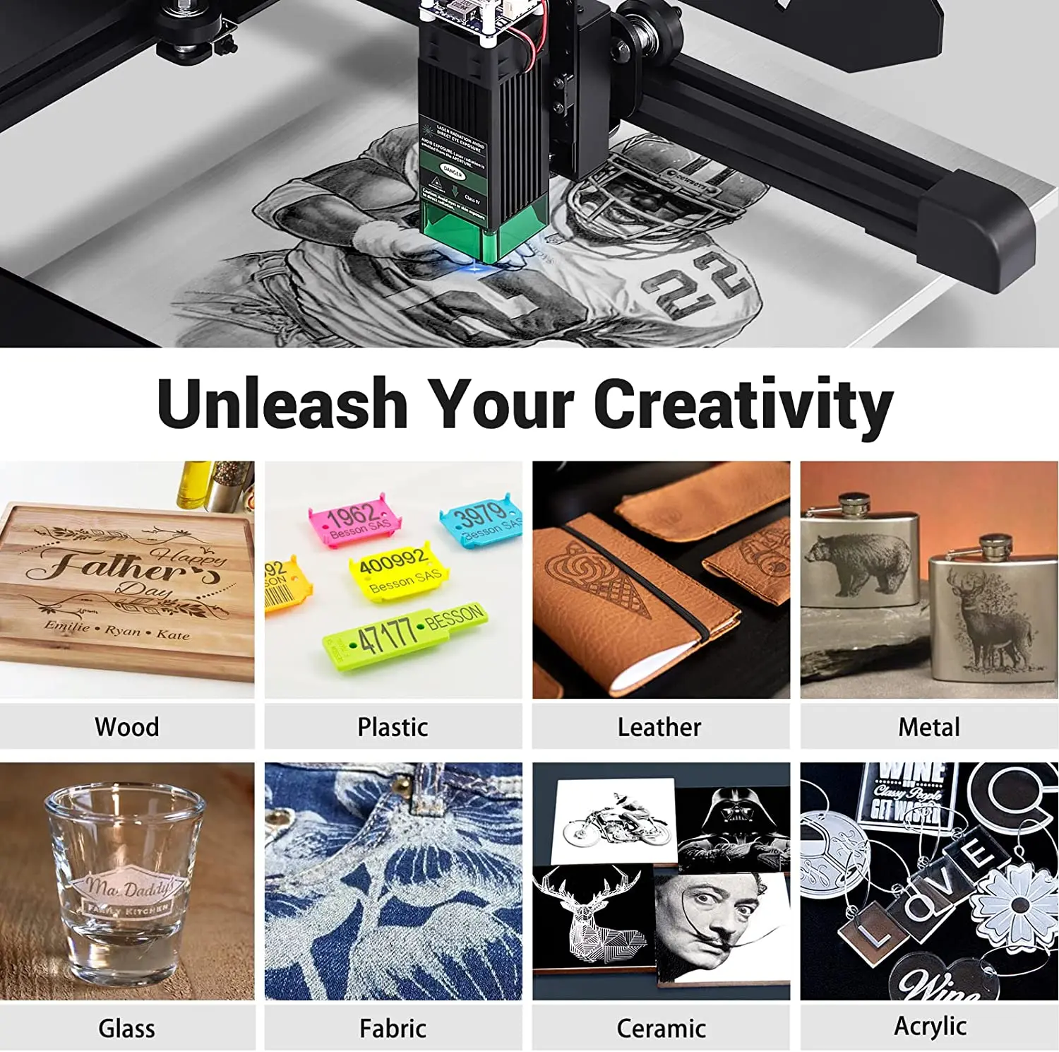 Лазерный гравер для резака Carver DIY логотип маркер принтер поддержка Windows Mac IOS Android