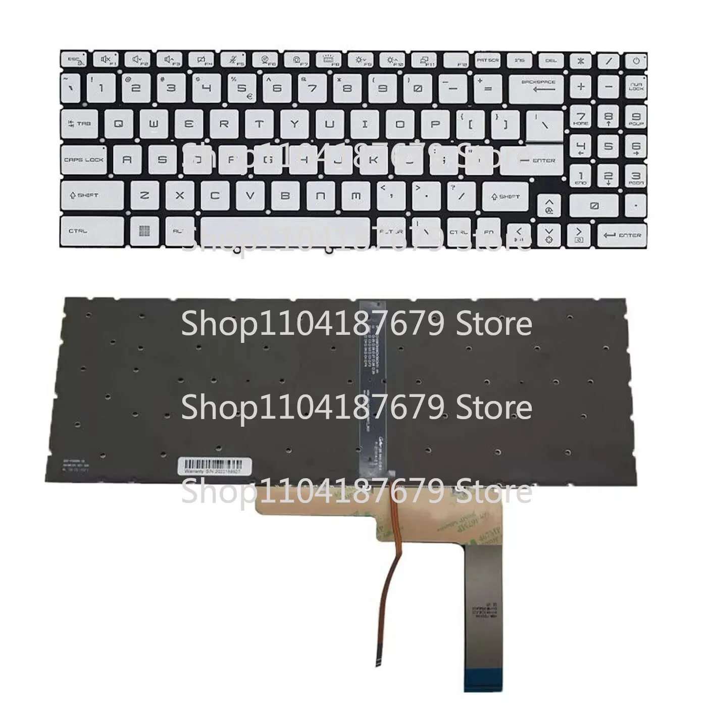 

1pcs Keyboard For MSI Sword 15-A11U A11UC A11UD A11UE A11UG Laptop English US Backlit