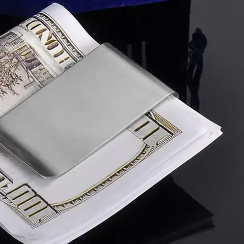 Fashionable High-Quality Stainless Steel Money Clip Silver Dollar Cash Clamp Holder Bill Clamp for Men And Women