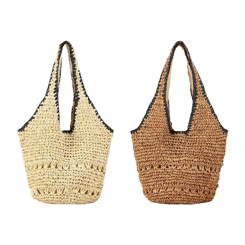 

Fashion Designer Woven Bag New Popular Tote Bag Simple Versatile Straw Handbag Light Comfort Large Capacity Shoulder Bucket Bags