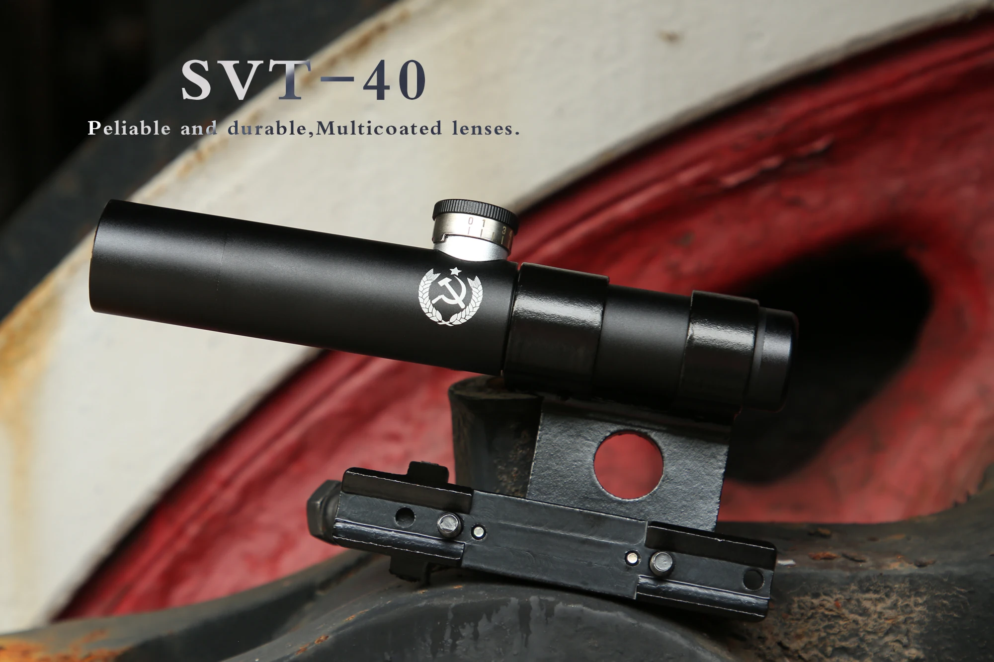 SVT-40 3.5x portée lentilles multicouches antichoc multicouche pour la chasse Mosin Nagant fusil portée Riser