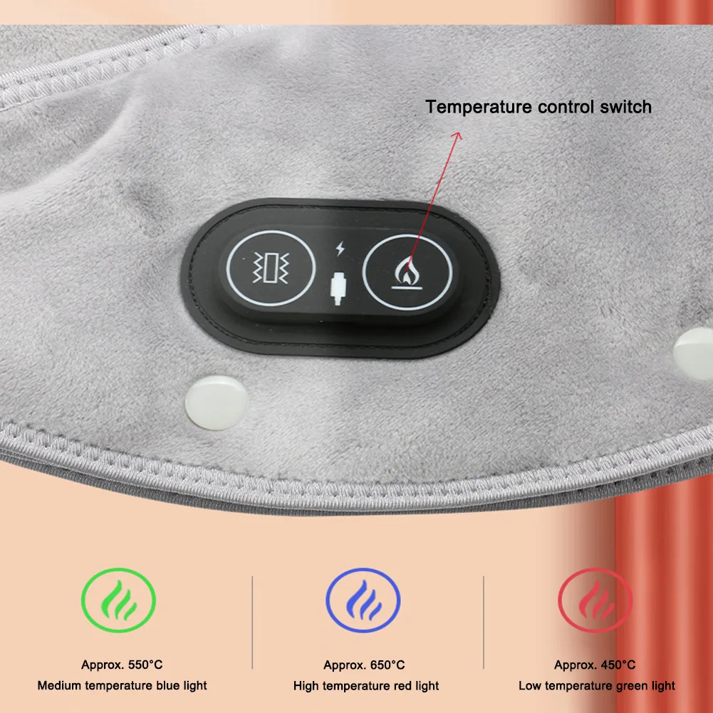 Shoulder Neck Pad Massager Electric Heating Cervical Brace Wrap Hot Compress Cervical Shawl Warmer Fatigue Warm Back Brace Tool