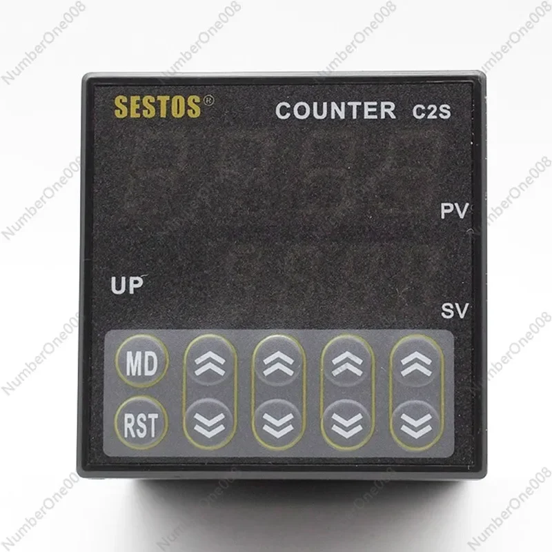 Sestos Digital Preset Scale Counter Tact Switch Register 12-24V CE C2S-R-24 Counters Hight Qaulity Drop Shipping