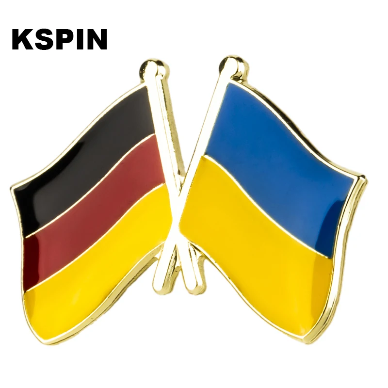 أوكرانيا العلم التلبيب دبوس شارات للملابس في بقع Rozety Papierowe أيقونة ظهره KS-0187