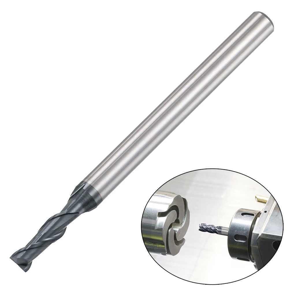 1個 50mm角フライス盤カッター 直径3mm シャンク4mm HRC45 超硬 アルチタンコーティング 2枚刃 木工用 大工道具