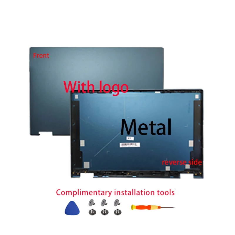 New Laptop Case For Ideapad Flex 5-14IIL05 5 14ARE05 14ITL05 14ALC05 LCD Back Cover Hinge Cover Replace Cover Metal
