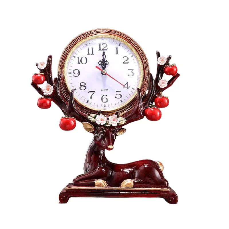 

Настольные часы для гостиной, ретро-часы с изображением китайского лося