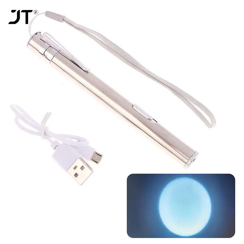 Rechargeable Professional Medical Handy Pen Light USB  Mini Nursing Flashlight LED Torch