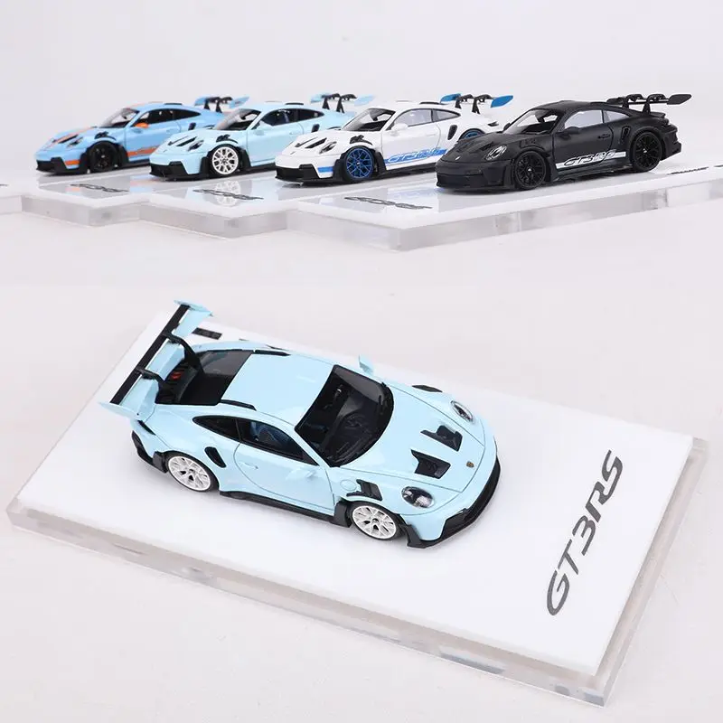 1:64 Porsche 911GT3 RS, resin die cast static miniature car fashion play model, boy's holiday birthday gift, room decoration.