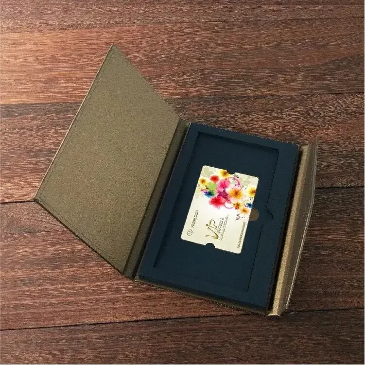 Customized Logo or Color Membership Card Packaging Box VIP Packaging High-end VIP Card Gift Box