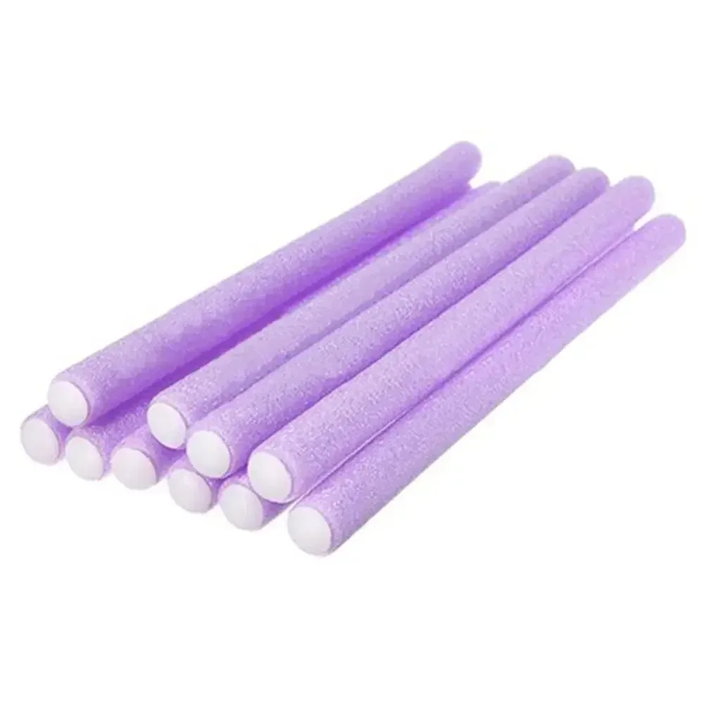 10pcs Colorful Sponge Curling Sticks - Soft Eva Foam Rollers for Overnight Curls, Damage-Free Universal Perm