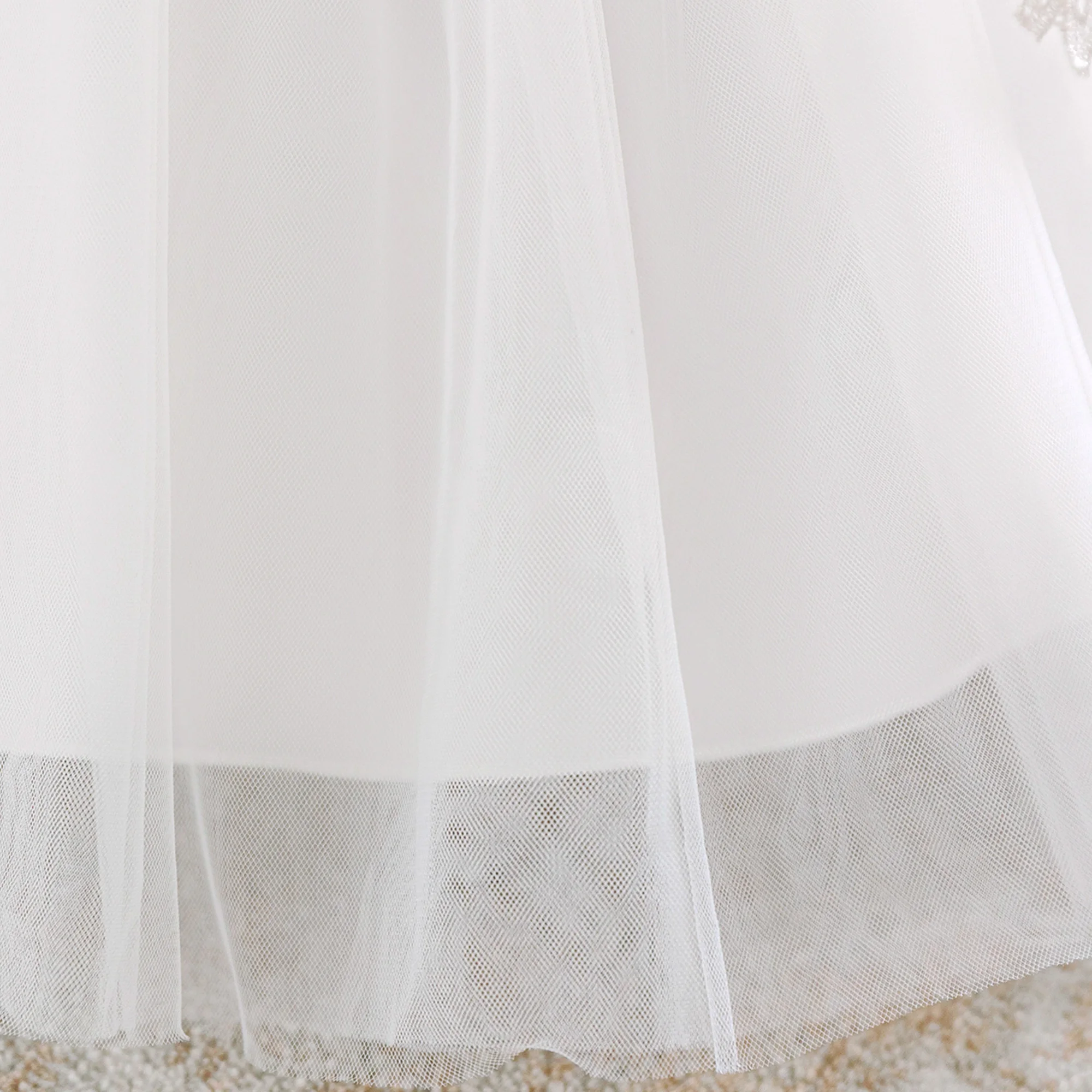 2 قطعة طفل أبيض المعمودية حفل زفاف طفلة فستان زهرة 1st عيد ميلاد الزفاف فستان الأميرة الطفل وصيفة الشرف حفلة موسيقية زي