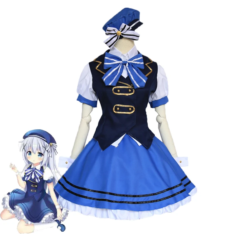 Anime Is The Order A Rabbit Kafuu Chino Cosplay Costume