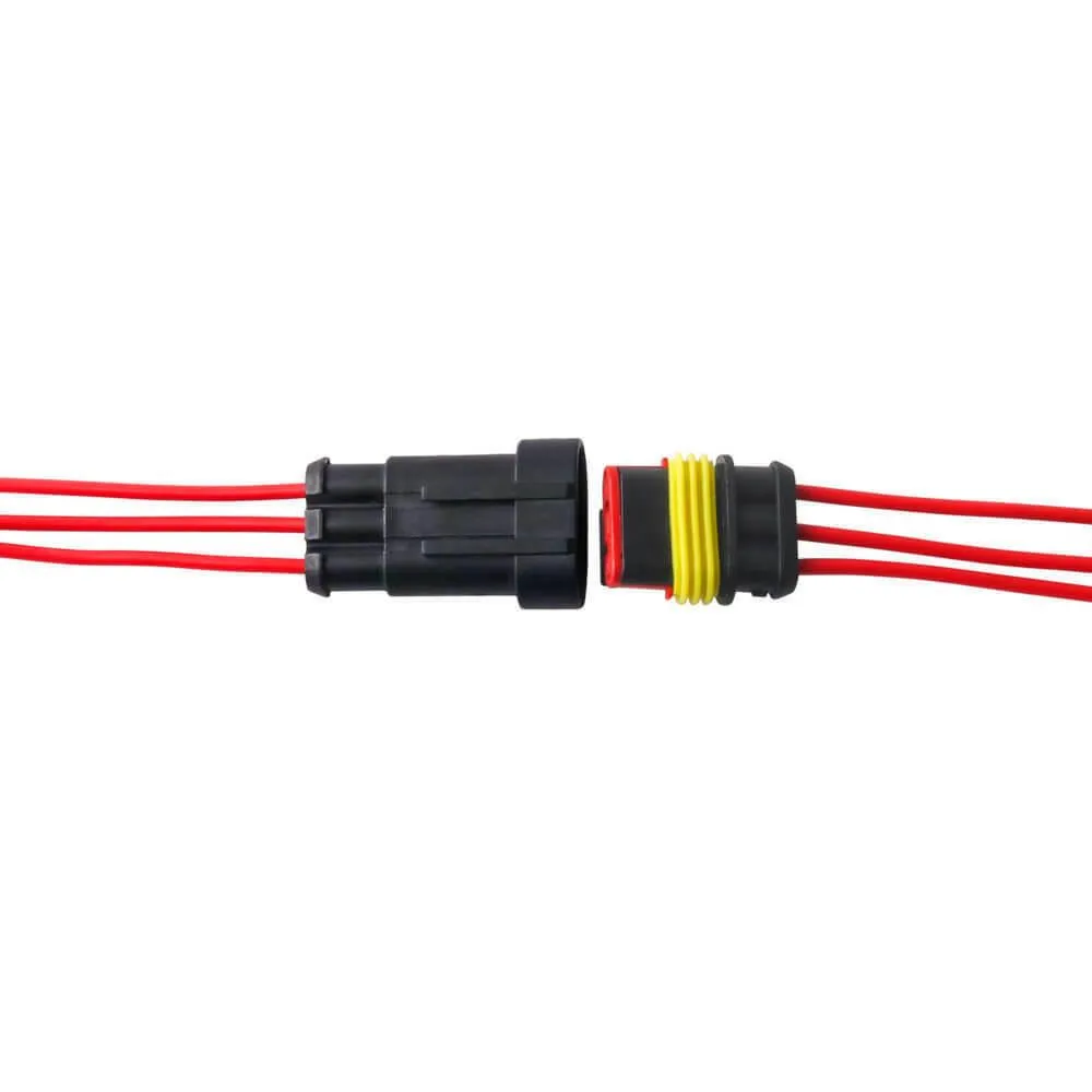 High performance Male/Female Waterproof Electrical Wire Connector with 2/3/4/5/6 Pin Way for Car and Other Applications