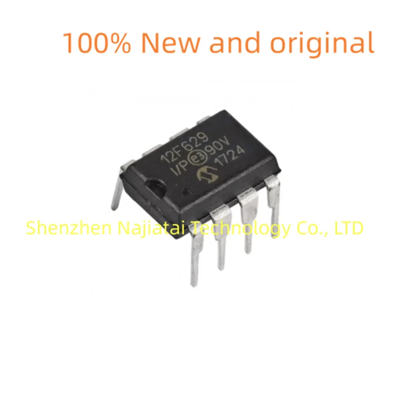 10 PCS/uno 100% Nouveau Original PIC12F629-I/P PIC12F629-I PIC12F629 12F629-I/P 12F629 DIP-8 IC Puce