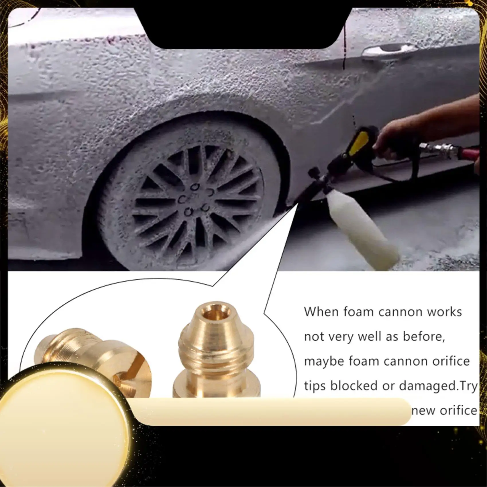 

Наконечники насадок для пенопластовой пушки, насадка с высокой сменной резьбой для насадки для пены для снега, 1,0 мм, 2 шт.-A74F