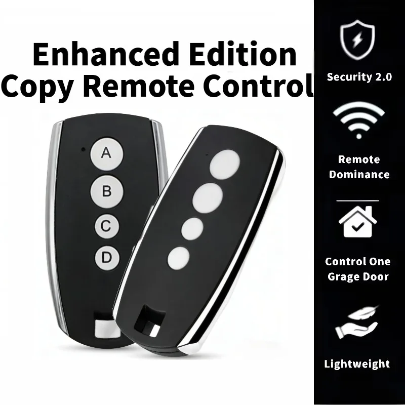 

Universal Garage Door Remote 433.92MHz Fixed Code Copy Remote Opener 433MHz Handheld Transmitter