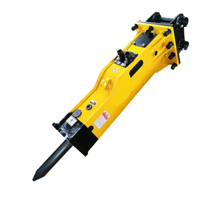 Excavator Hydraulic Demolition Breaker Box Type Attachment Fits 10-20 Ton Digger Heavy Rock Breaking Tool