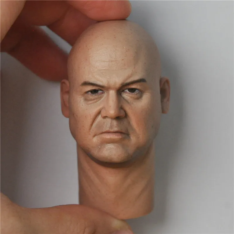 

Painted/Unpainted 1:6 Scale Model Dare devil Boss The Kingpin Head Sculpt For 12 Inch Action Figure Male Body Collection Toy