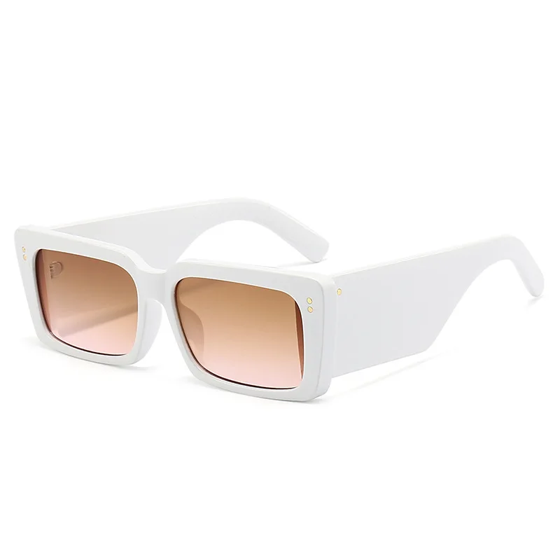 Gafas de sol cuadradas para hombre y mujer, lentes de sol cuadradas con patas anchas, de viaje, UV400, de diseñador de marca Retro de lujo, nuevas