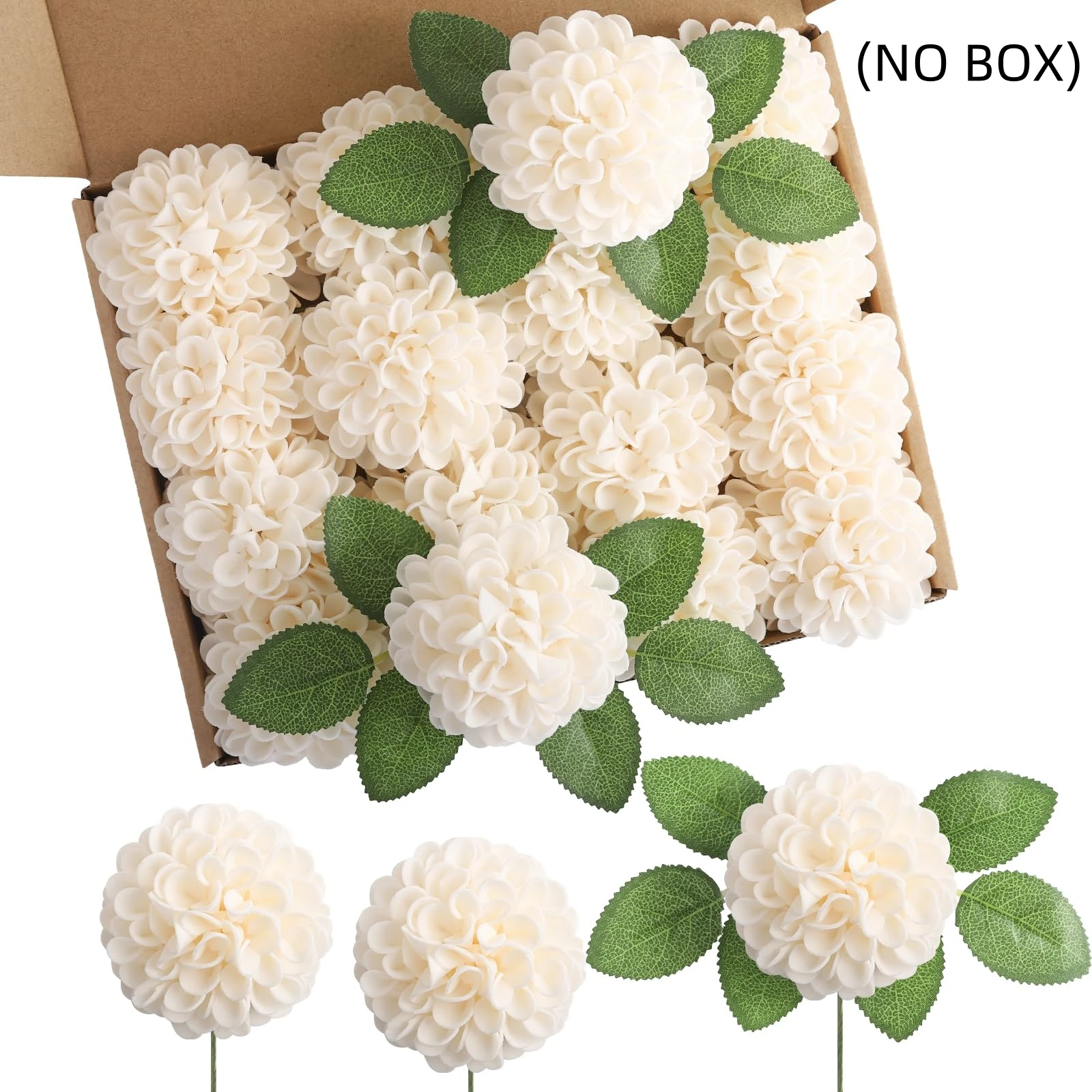 25 Stück künstliche Schaumstoff-Dahlie-Gänseblümchen-Blumen mit Stiel, DIY, Hochzeit, Brautstrauß, Tischdekoration, Arrangement, Party-Dekoration – Detail 13
