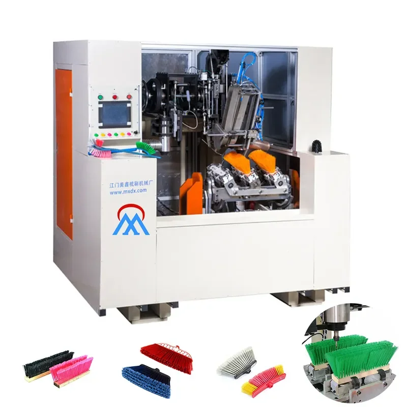 for Automatic CNC 5 Axis 2 Drilling 1 Tufting Machine Cleaning Brush Broom Making Equipment Broom Tufting Production Line