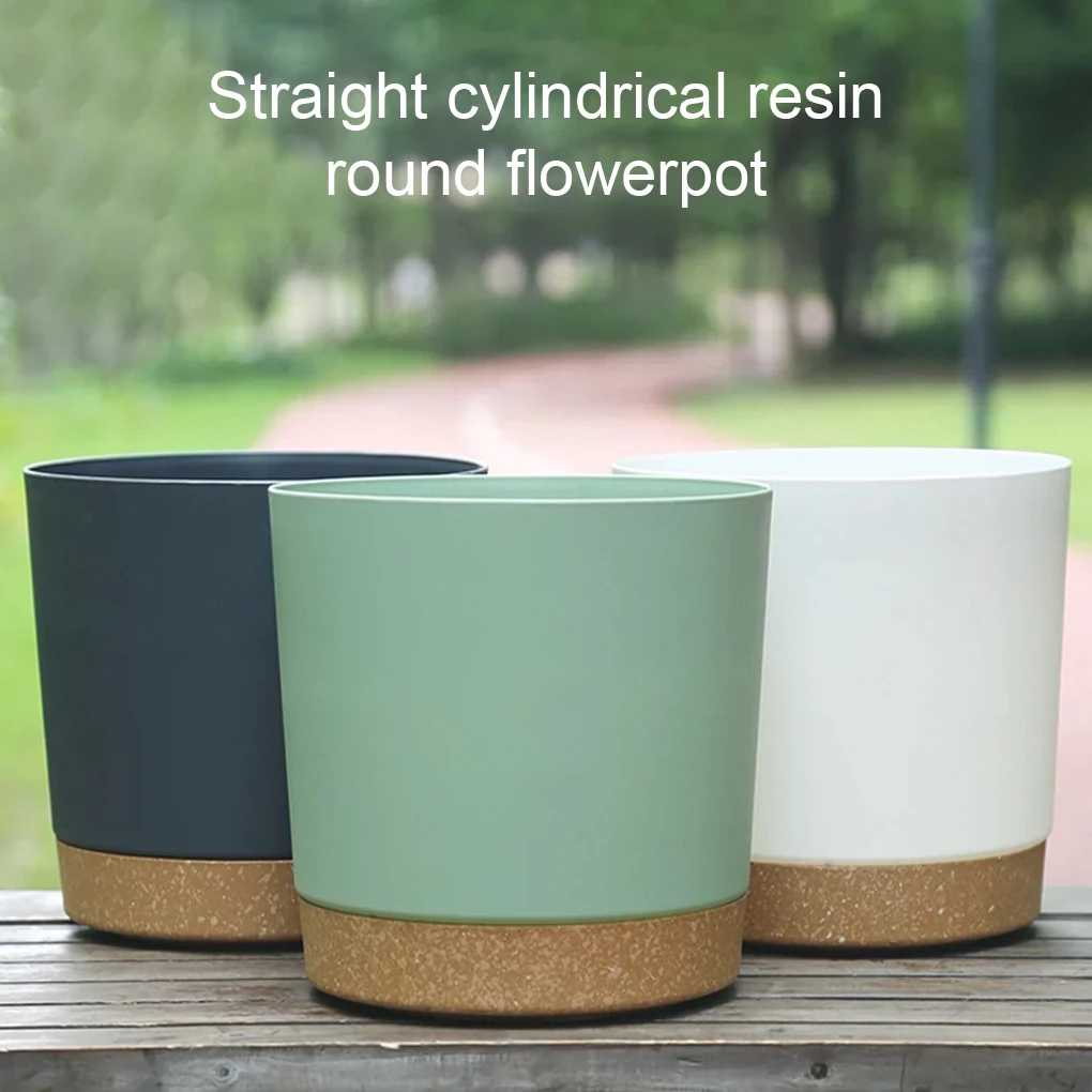 Resin Plants Growth With 3 pcs Stylish And Durable Flower Pots Eco-friendly Herbs Plants Pots Pot Holder