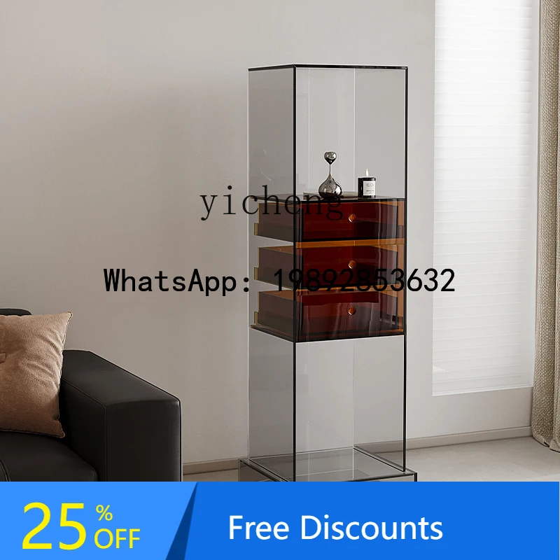 

AA living room display cabinet household light luxury display room with drawer display cabinet