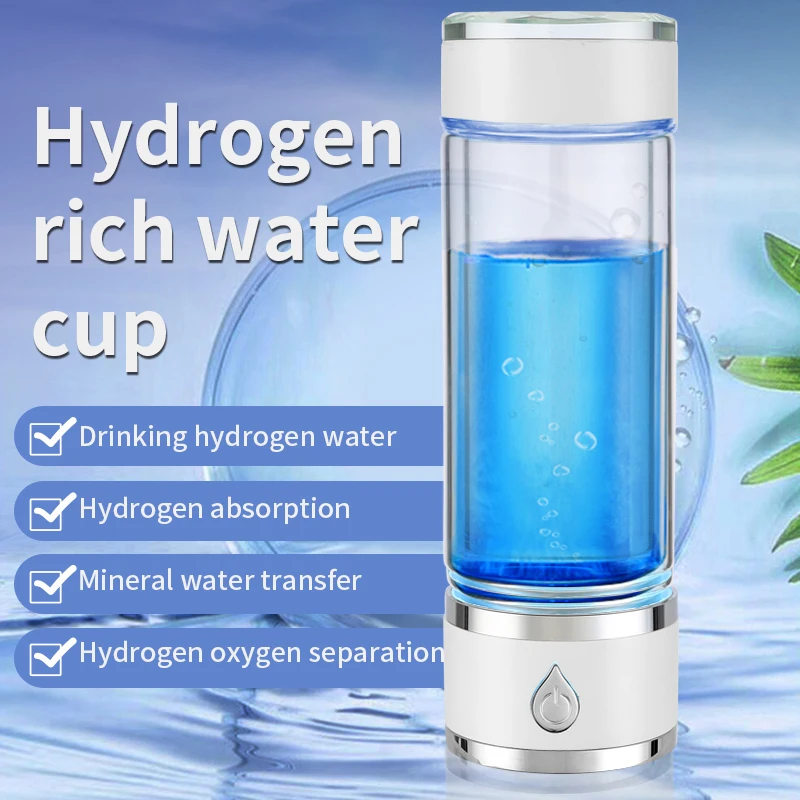 

Hydrogen Generator Water Cup Filter Ionizer Maker Hydrogen-Rich Water Portable Super Antioxidants ORP Hydrogen Bottle 380ml