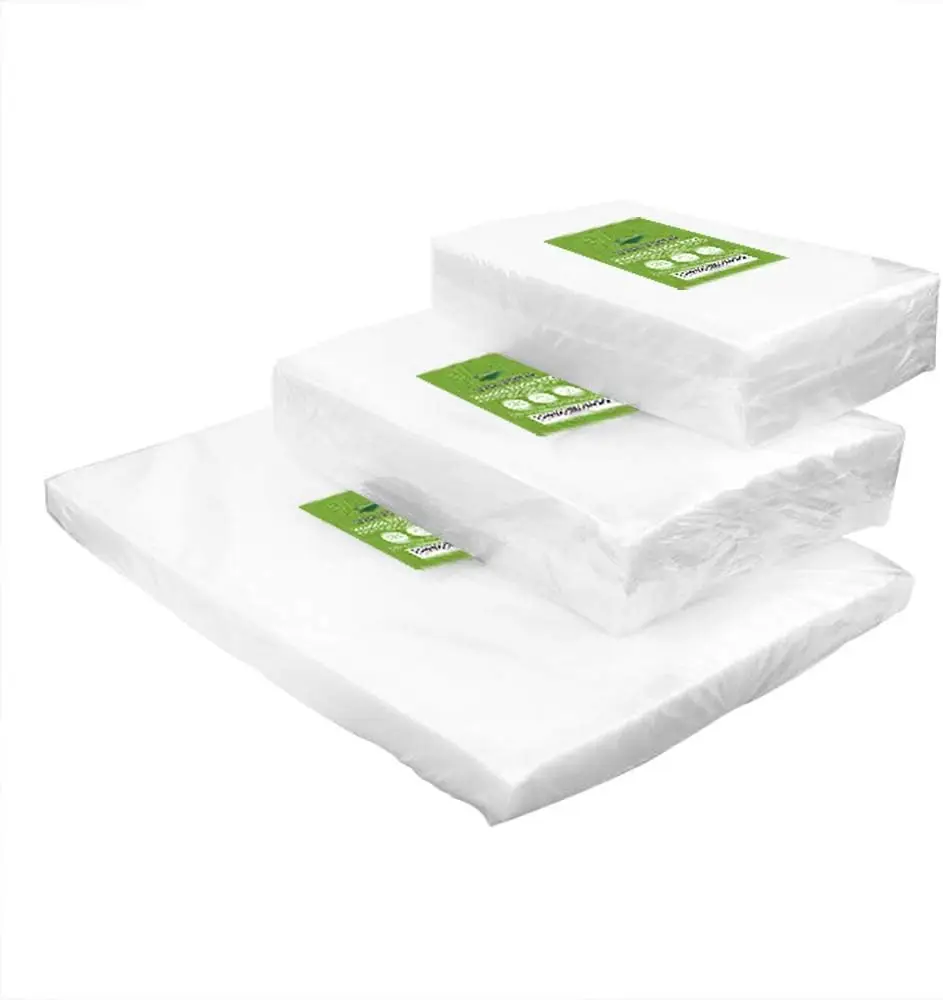

150 CountVacuum Sealer Bags 50 Each Size Pint 6"x 10"Quart 8"x12"Gallon11"x16" for Food,Vac Seal a Meal Bags with BPA Free, H