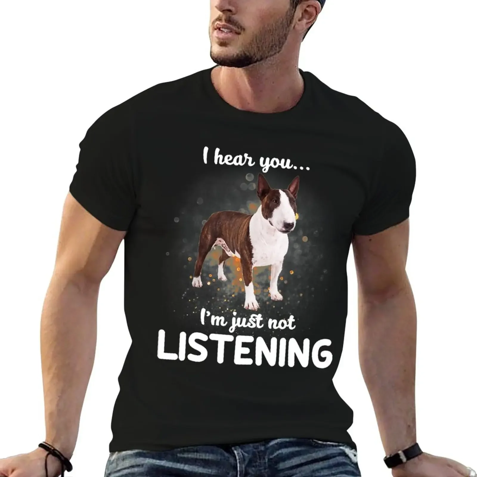 

Miniature Bull Terrier I Hear You Not Listening Relaxed Fit T-Shirt designer shirts tees tshirts for men