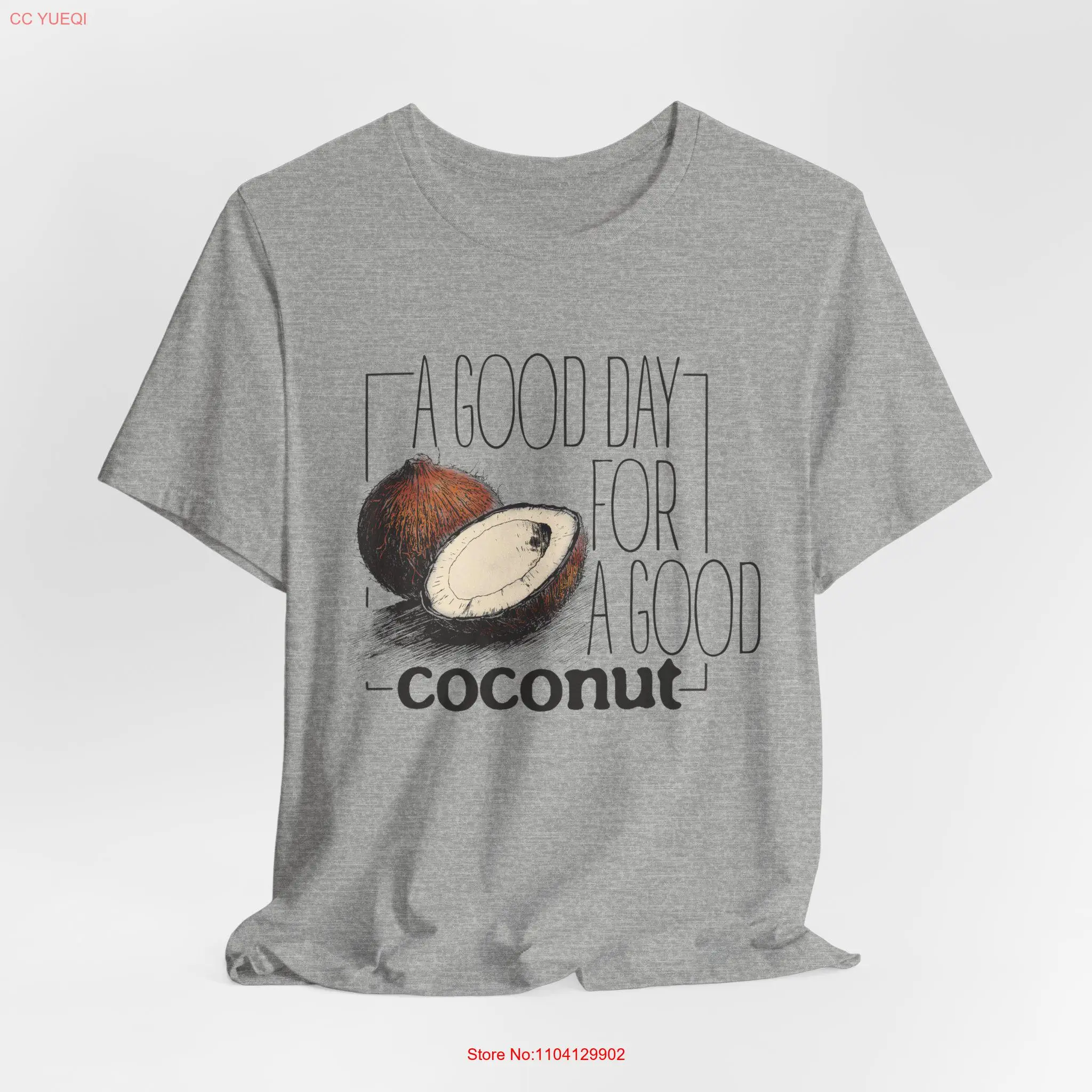 Un buen día para CoconuT camiseta Foodie Único estilo vintage mangas largas o cortas