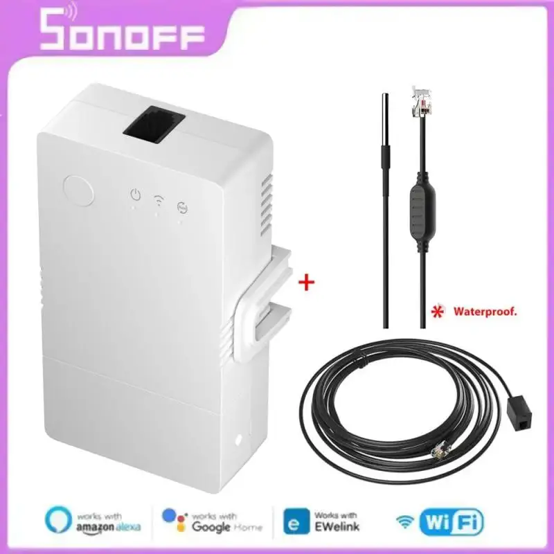 SONOFF TH Origin Wifi Switch Smart Home Controller Temperature Humidity Monitor Switch 20A Max SONOFF TH10/16 Upgrade Version