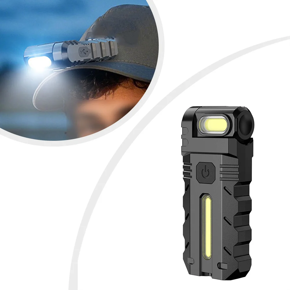 1000 Lumen Rechargeable Keychain Flashlight With Magnetic Back Clip, USB-C Fast Charging, IPX4 Water-Resistant For Outdoor