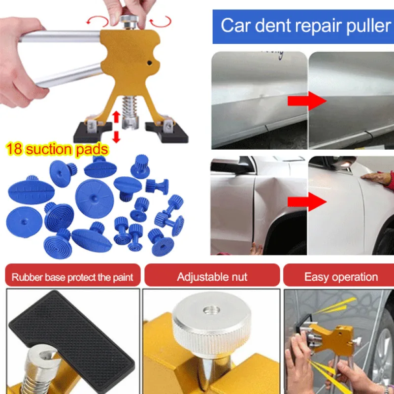 مجموعة أدوات إصلاح الانبعاجات الأوتوماتيكية ، استعادة سريعة الإصلاح ، سهلة الاستخدام ، الحفظ ، إصلاح انبعاجات السيارة