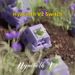 Sillyworks-Joli linéaire HMX Hyacinth V2 en nylon, commutateur à cinq broches pour claviers mécaniques ou de jeu, 10 paquets