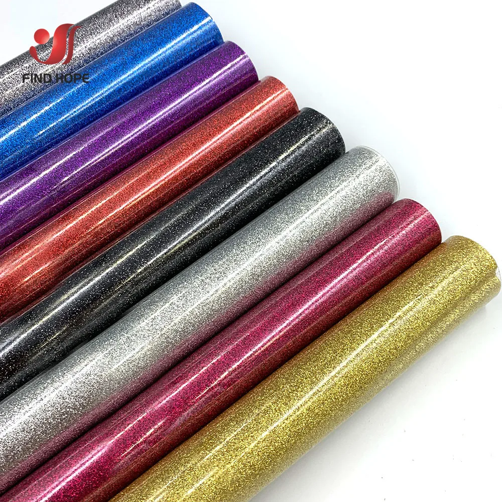 

8pcs 20x25cm Bundle Glitter PU Heat Transfer Vinyl Film Iron on T-shirts HTV Printing Vinyl for Clothes Socks Fabrics Decor Cut